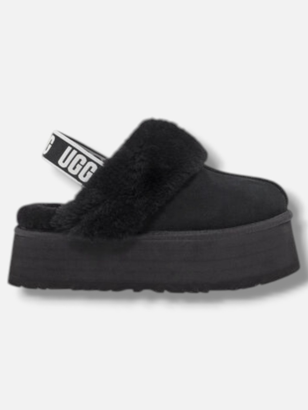 UGG Women's Funkette Size 11 in Black EUC